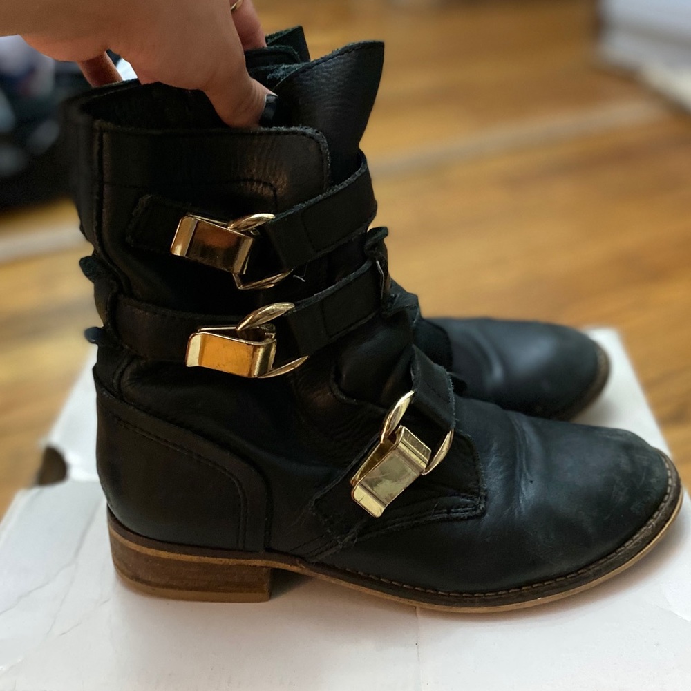 Aldo leather fall boots